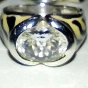 Canadian Silver Whimsical Ring. Size 8